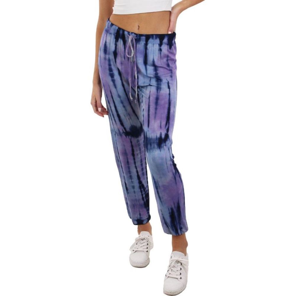 Maronie Womens Blue Tie-Dye Nightwear Comfy Sleep Pant Loungewear NWOT